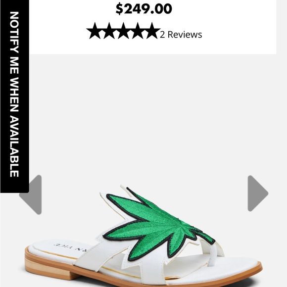 Modern Vice White and Green Women's Sandals - Picture 7 of 8